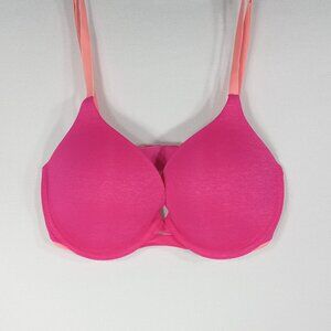 VICTORIA’S SECRET Padded Perfect Coverage Bra in Vibrant Pink 32D